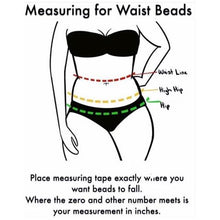 Load image into Gallery viewer, Black and Crystal Charm waist bead