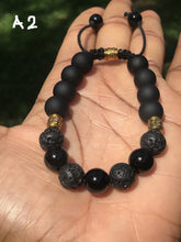 Load image into Gallery viewer, Lava rock/onyx shambala with accessories