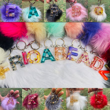 Load image into Gallery viewer, Flower ( Chrysanthemum) pompom keychain
