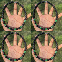 Load image into Gallery viewer, Custom Necklace ( Onyx and green cat-eye)
