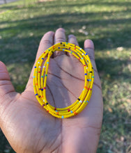 Load image into Gallery viewer, Yellow multicolored waistbead
