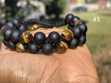 Load image into Gallery viewer, Double Stranded Shambala (Onyx and Tigereye)
