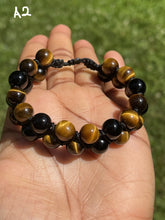 Load image into Gallery viewer, Double Stranded Shambala (Onyx and Tigereye)
