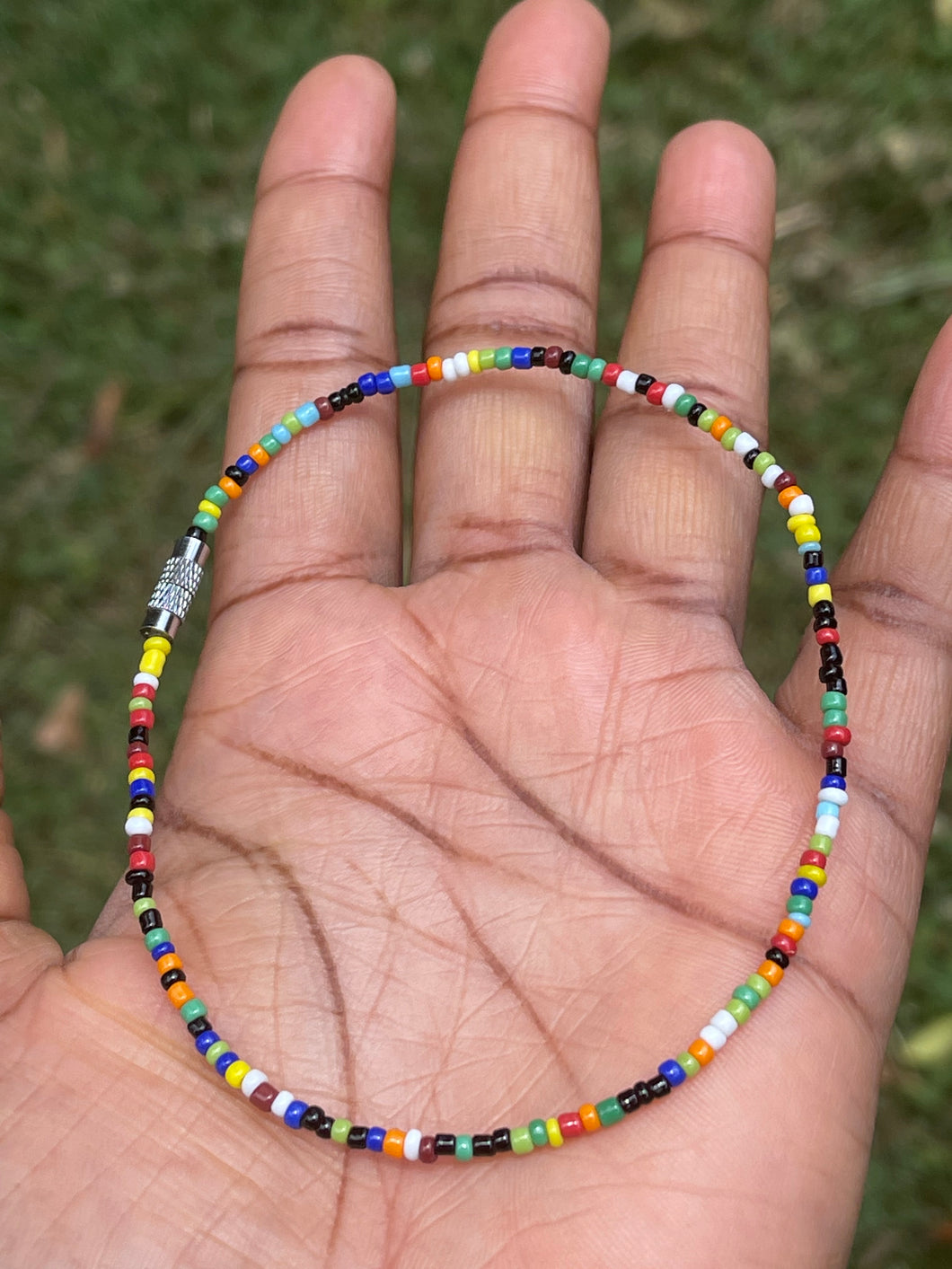 Multicolored anklets