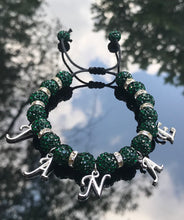 Load image into Gallery viewer, Customized Emerald shamble bracelet
