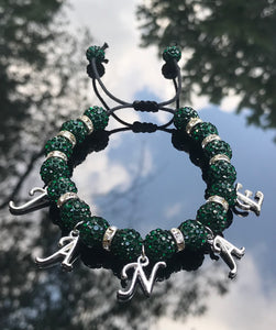 Customized Emerald shamble bracelet