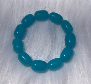 Baby blue elastic bracelet