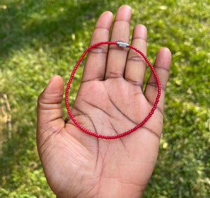 Solid color anklets